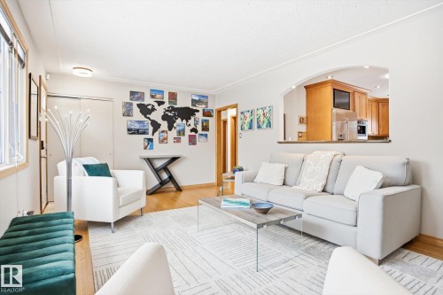 10222 73 Street, Edmonton, AB - Indoor Photo Showing Living Room