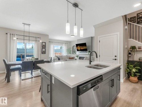 22139 80 Avenue, Edmonton, AB - Indoor Photo Showing Kitchen With Double Sink