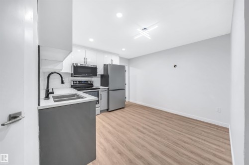4238 117 Avenue, Edmonton, AB - Indoor Photo Showing Kitchen With Double Sink