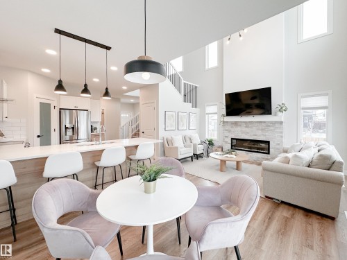 17223 81 Street, Edmonton, AB - Indoor Photo Showing Other Room With Fireplace