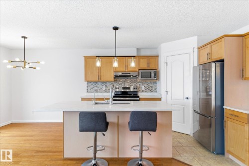 2550 Rabbit Hill Road, Edmonton, AB - Indoor Photo Showing Kitchen With Stainless Steel Kitchen With Upgraded Kitchen