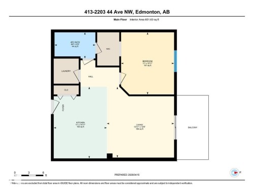 Floor plan - 413 2203 44 Avenue, Edmonton, AB - Other