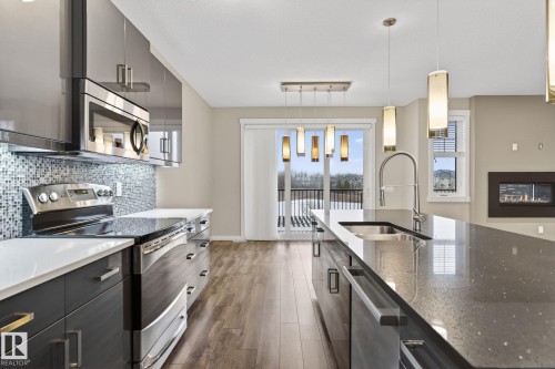 20620 131 Avenue, Edmonton, AB - Indoor Photo Showing Kitchen With Double Sink With Upgraded Kitchen