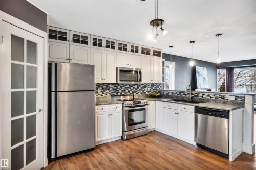 322 Wild Rose Way, Edmonton, AB - Indoor Photo Showing Kitchen With Stainless Steel Kitchen With Upgraded Kitchen