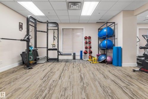 1102 10909 103 Avenue, Edmonton, AB - Indoor Photo Showing Gym Room