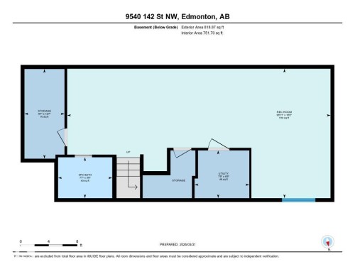 Finished Basement - 9540 142 Street, Edmonton, AB - Other