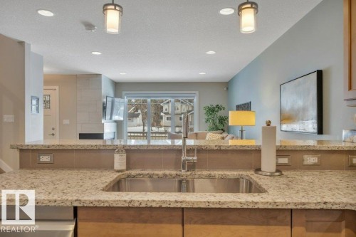9540 142 Street, Edmonton, AB - Indoor Photo Showing Kitchen With Double Sink