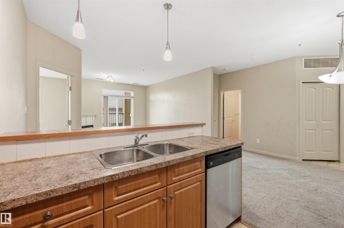 139 2503 Hanna Crescent, Edmonton, AB - Indoor Photo Showing Kitchen With Double Sink