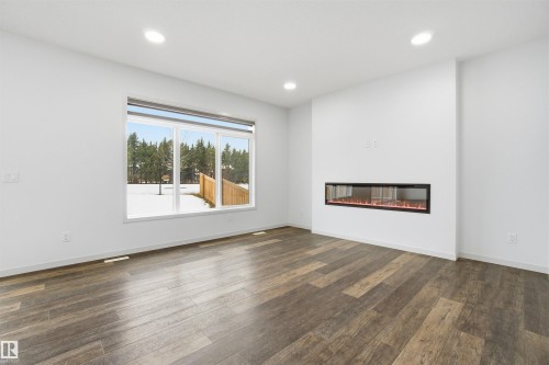 3420 Checknita Terrace, Edmonton, AB - Indoor Photo Showing Living Room With Fireplace