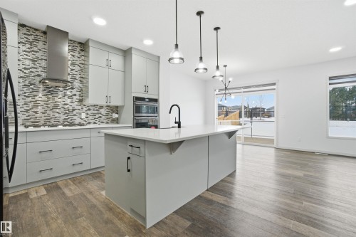3420 Checknita Terrace, Edmonton, AB - Indoor Photo Showing Kitchen With Upgraded Kitchen