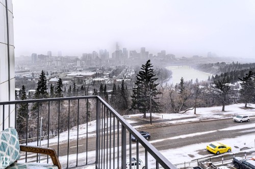706 10135 Saskatchewan Drive, Edmonton, AB - Outdoor With Balcony With View
