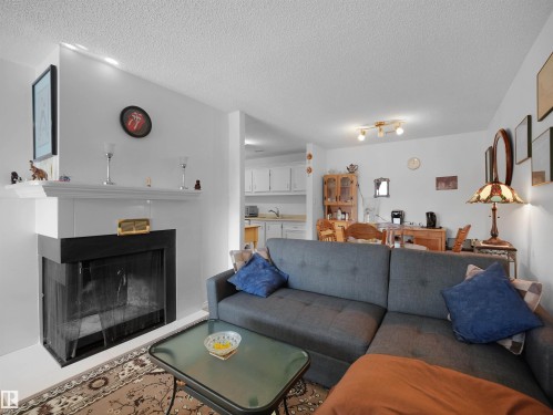 156 2703 79 Street, Edmonton, AB - Indoor Photo Showing Living Room With Fireplace
