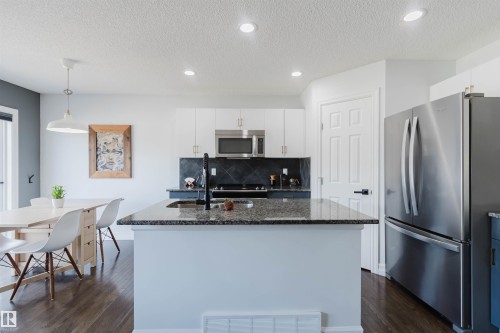 6825 Cardinal Link Link, Edmonton, AB - Indoor Photo Showing Kitchen With Double Sink