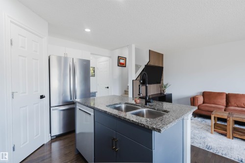 6825 Cardinal Link Link, Edmonton, AB - Indoor Photo Showing Kitchen With Double Sink