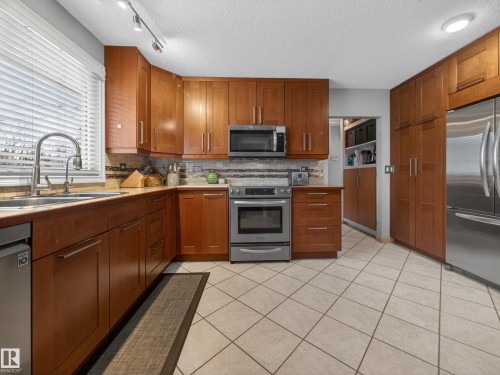 9310 165 Street, Edmonton, AB - Indoor Photo Showing Kitchen With Double Sink