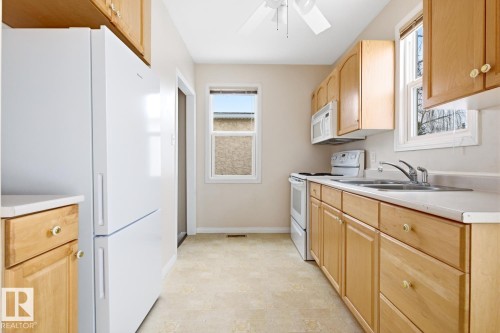 8139 79 Avenue, Edmonton, AB - Indoor Photo Showing Kitchen With Double Sink