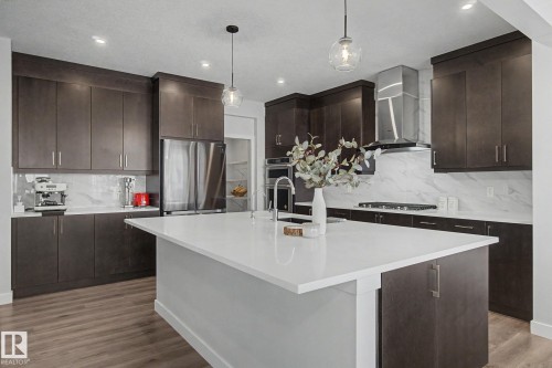 2721 Donaghey Crescent, Edmonton, AB - Indoor Photo Showing Kitchen With Upgraded Kitchen