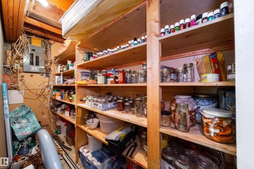 The property includes shelving for storage - 1104 35 Street, Edmonton, AB - Indoor With Storage