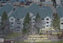 Aerial view of the property, featuring a multi-story building with balconies - 31 9914 80 Avenue, Edmonton, AB  - Outdoor 