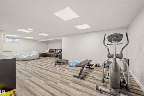 2008 89 Street, Edmonton, AB - Indoor Photo Showing Gym Room