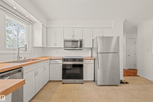 2008 89 Street, Edmonton, AB - Indoor Photo Showing Kitchen With Stainless Steel Kitchen