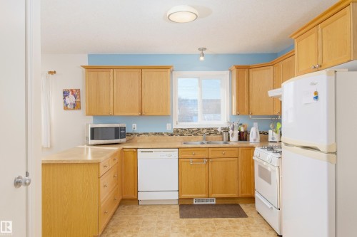 5238 43 Street, Barrhead, AB - Indoor Photo Showing Kitchen With Double Sink