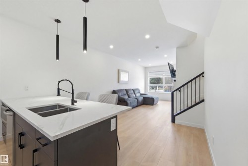 3 12204 121 Avenue, Edmonton, AB - Indoor Photo Showing Kitchen With Double Sink