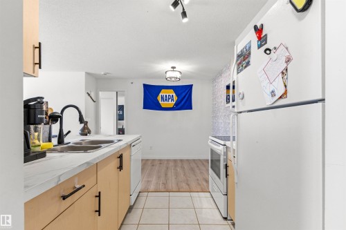 413 17003 67 Avenue, Edmonton, AB - Indoor Photo Showing Kitchen With Double Sink