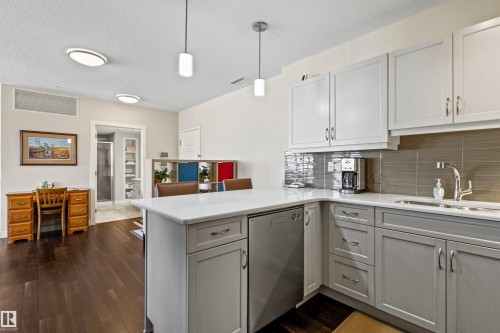 404 2755 109 Street, Edmonton, AB - Indoor Photo Showing Kitchen With Double Sink