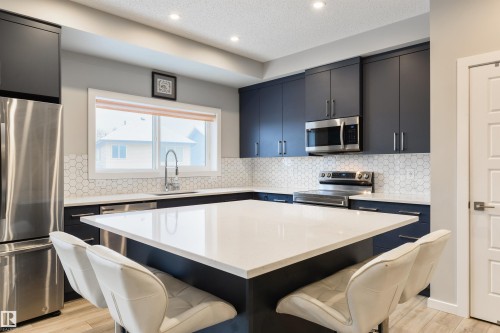 5361 Lark Landing, Edmonton, AB - Indoor Photo Showing Kitchen With Upgraded Kitchen