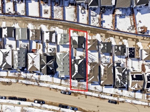 Aerial Survey. Overhead depiction of the property's location within its surroundings - 678 Secord Boulevard, Edmonton, AB - Indoor Photo Showing Gym Room