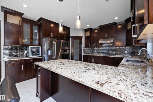 1339 Adamson Drive, Edmonton, AB - Indoor Photo Showing Kitchen With Stainless Steel Kitchen With Upgraded Kitchen