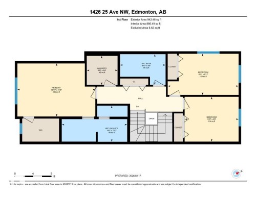 Floor plan - 1426 25 Avenue, Edmonton, AB - Other