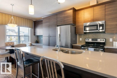 26 3710 Allan Drive, Edmonton, AB - Indoor Photo Showing Kitchen With Stainless Steel Kitchen With Double Sink With Upgraded Kitchen
