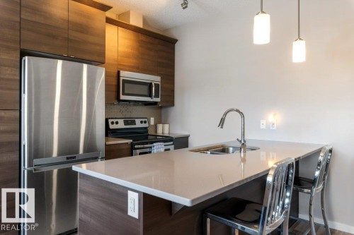 26 3710 Allan Drive, Edmonton, AB - Indoor Photo Showing Kitchen With Stainless Steel Kitchen With Double Sink With Upgraded Kitchen
