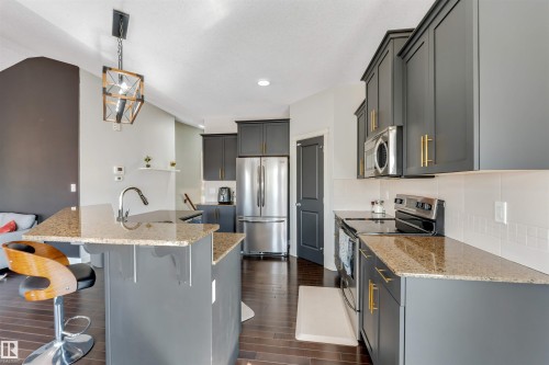 1920 69 St., Edmonton, AB - Indoor Photo Showing Kitchen With Upgraded Kitchen