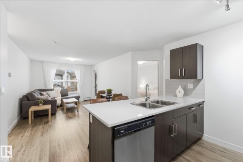 316 667 Watt Boulevard, Edmonton, AB - Indoor Photo Showing Kitchen With Double Sink