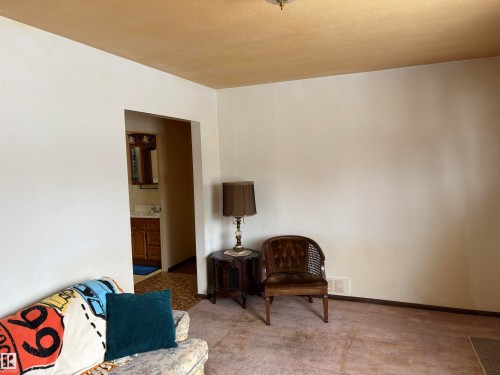 This living area features a neutral wall color, providing a versatile backdrop - 10916 151 Street, Edmonton, AB - Indoor Photo Showing Other Room