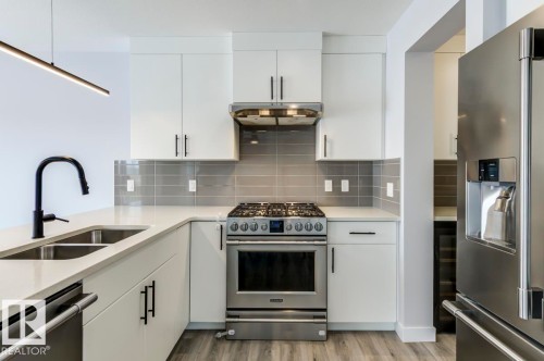 1714 169 St Sw, Edmonton, AB - Indoor Photo Showing Kitchen With Double Sink With Upgraded Kitchen
