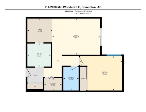 Floor plan - 214 2620 Mill Woods Road E, Edmonton, AB - Other