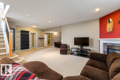 20 Keystone Crescent, St. Albert, AB - Indoor Photo Showing Other Room With Fireplace