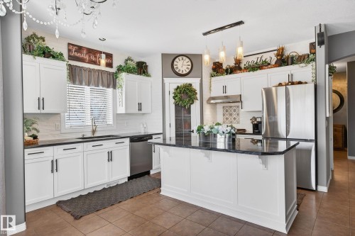 3 Erin Close, St. Albert, AB - Indoor Photo Showing Kitchen With Stainless Steel Kitchen With Upgraded Kitchen