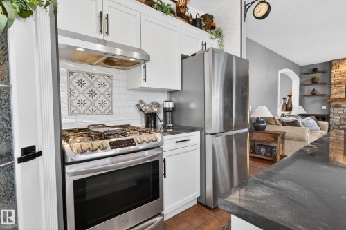 3 Erin Close, St. Albert, AB - Indoor Photo Showing Kitchen With Stainless Steel Kitchen