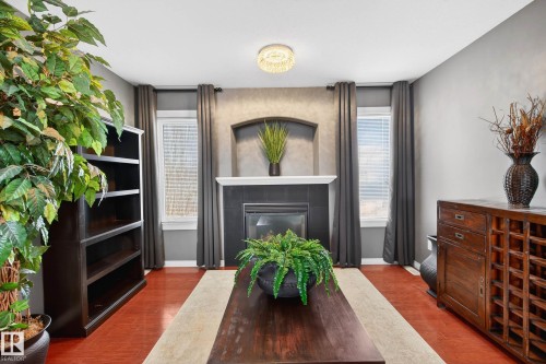 3 Erin Close, St. Albert, AB - Indoor Photo Showing Other Room With Fireplace