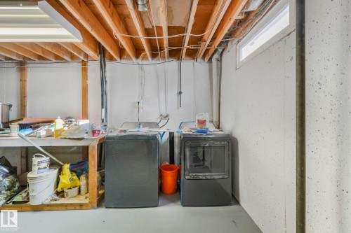 Basement with washer and dryer - 5833 Riverbend Road, Edmonton, AB - Indoor Photo Showing Laundry Room