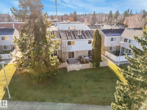 Aerial perspective of suburban area - 5833 Riverbend Road, Edmonton, AB - Outdoor