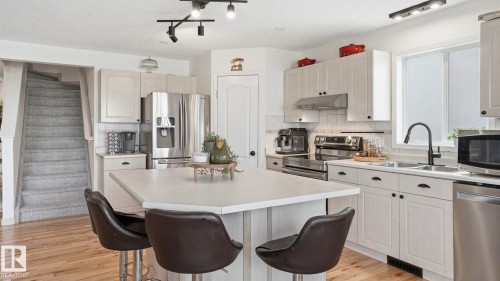 1310 Barnes Close, Edmonton, AB - Indoor Photo Showing Kitchen With Double Sink