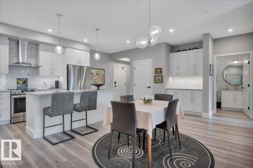 404 7463 May Common Nw, Edmonton, AB - Indoor Photo Showing Kitchen With Stainless Steel Kitchen With Upgraded Kitchen