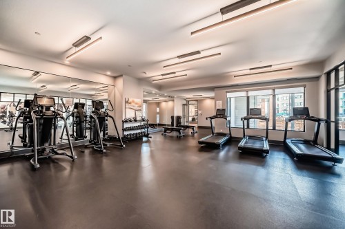 404 7463 May Common Nw, Edmonton, AB - Indoor Photo Showing Gym Room