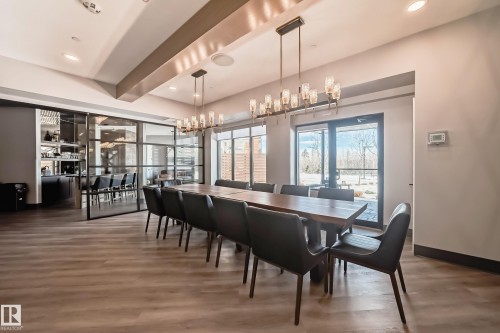 OWNERS AMENITY - 404 7463 May Common Nw, Edmonton, AB - Indoor Photo Showing Dining Room